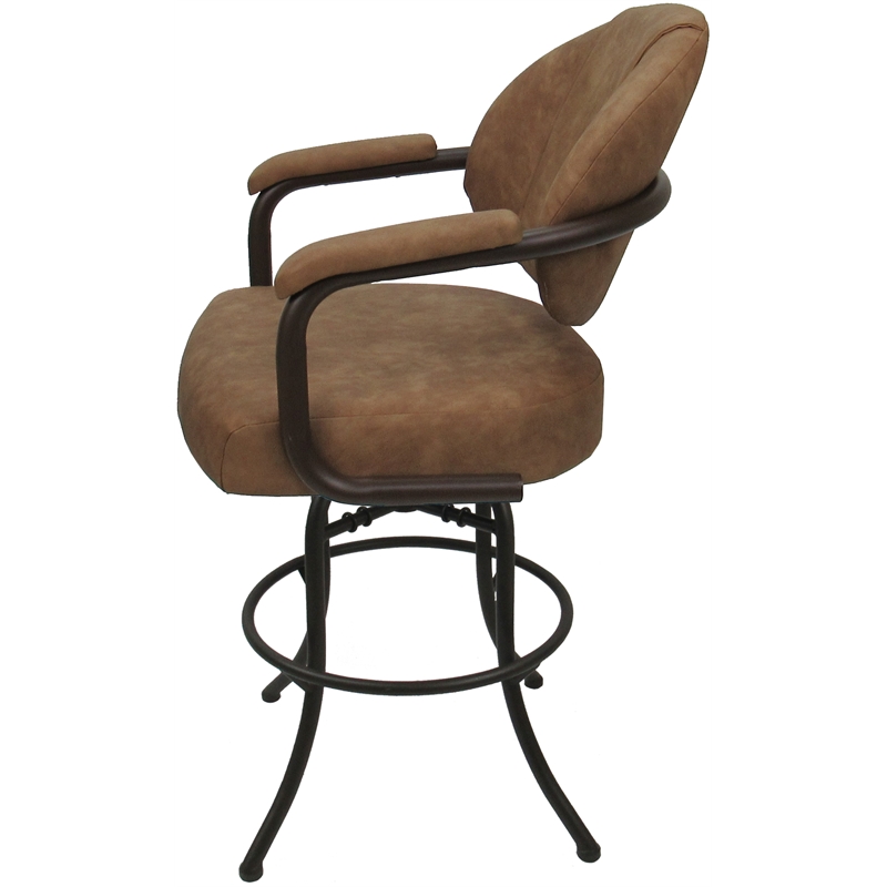 Pemberly Row Swivel Tilt Metal Bar Stool 30
