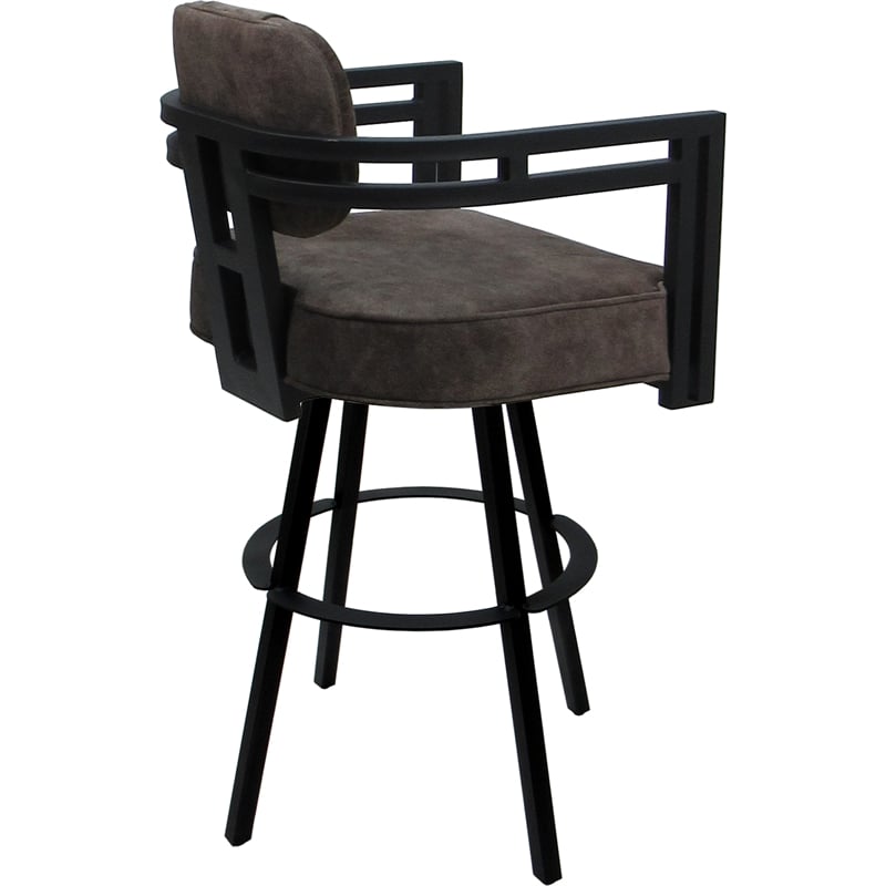 Pemberly Row Swivel Metal Bar Stool 30