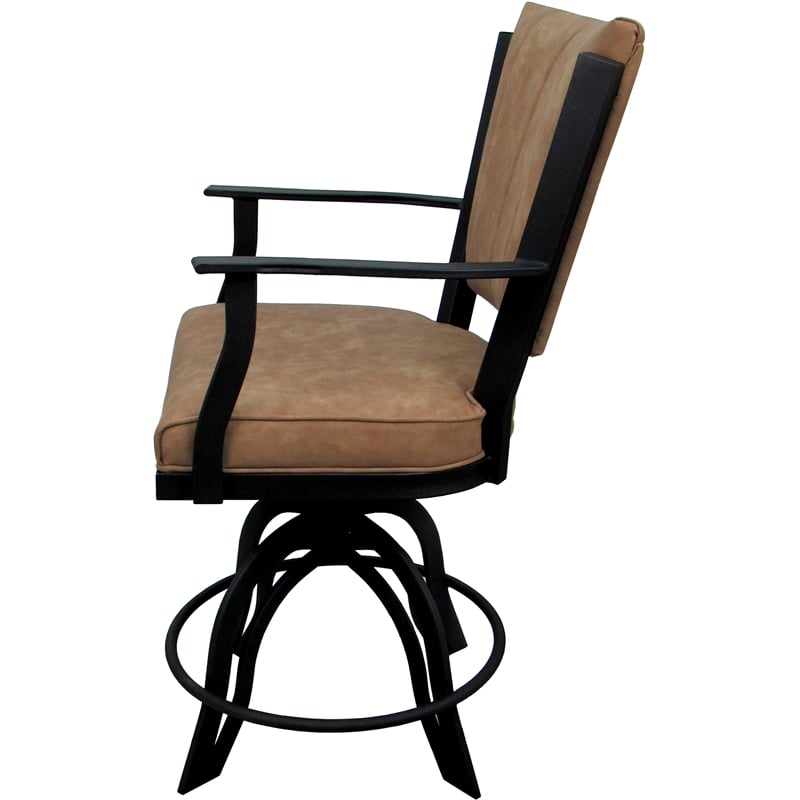 Pemberly Row Swivel Tilt Metal Counter Stool 24
