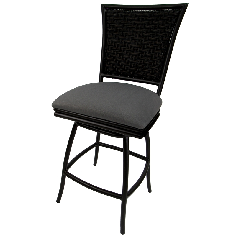 Pemberly Row Outdoor Swivel Counter Stool 26
