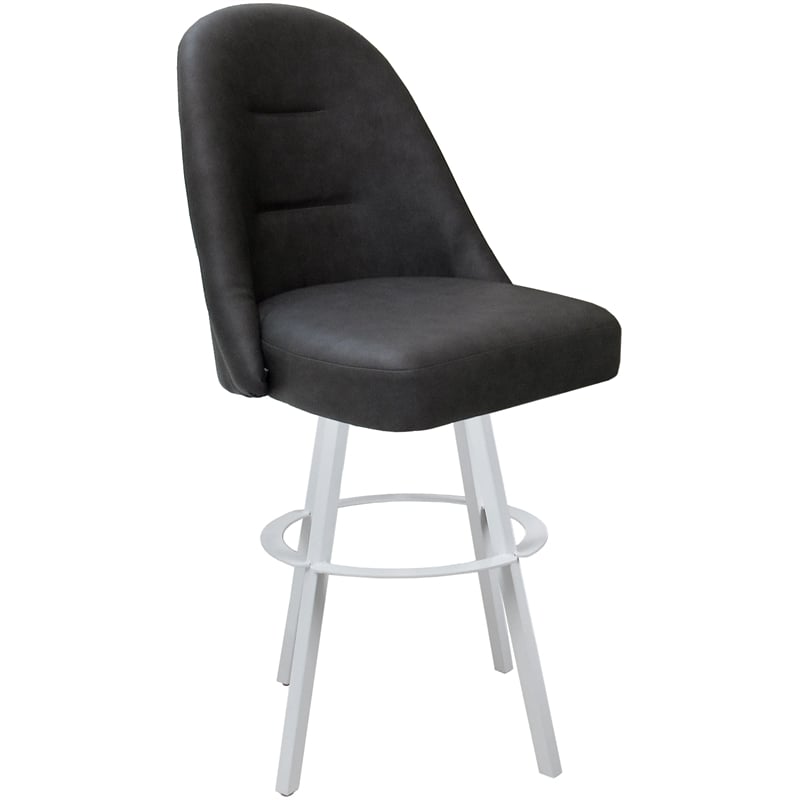 Pemberly Row Swivel Metal Bar Stool 30