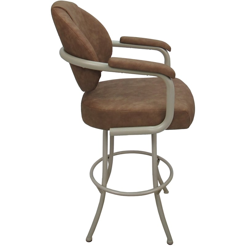 Pemberly Row Swivel Metal Bar Stool 30