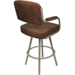 Pemberly Row Swivel Metal Bar Stool 30