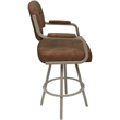 Pemberly Row Swivel Metal Bar Stool 30