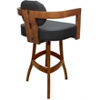 Pemberly Row Swivel Wood Bar Stool 30