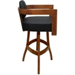 Pemberly Row Swivel Wood Bar Stool 30