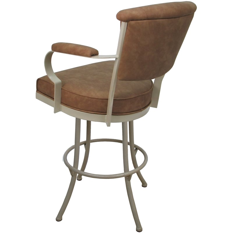 Pemberly Row Swivel Metal Bar Stool 34