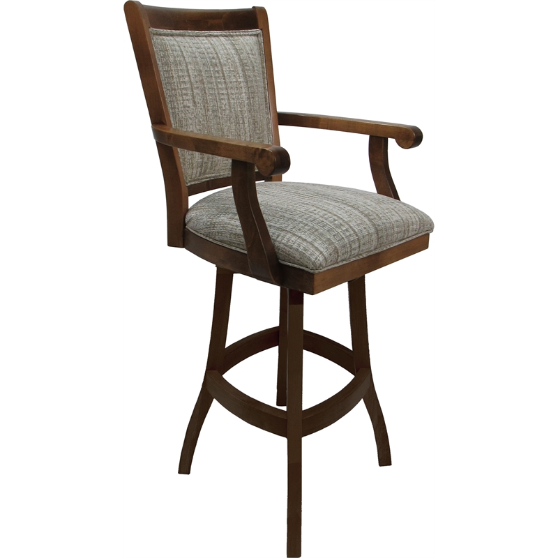 Pemberly Row Swivel Wood Counter Stool 26