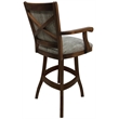 Pemberly Row Swivel Wood Counter Stool 26