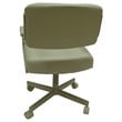 Pemberly Row Set of 4 Swivel Metal Caster Dining Chairs with Arms