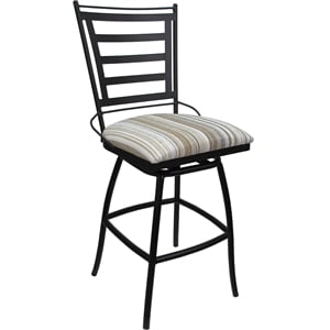 Pemberly Row Counter Bar Stool 26&quot Armless in White Fabric Black