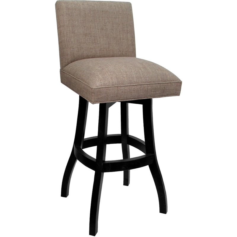 Pemberly Row Solid Wood Swivel Bar Stool 30