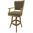 Pemberly Row Counter Wood Swivel Bar Stool 26