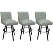 Pemberly Row Set of 3 Swivel Metal Counter Stools 26