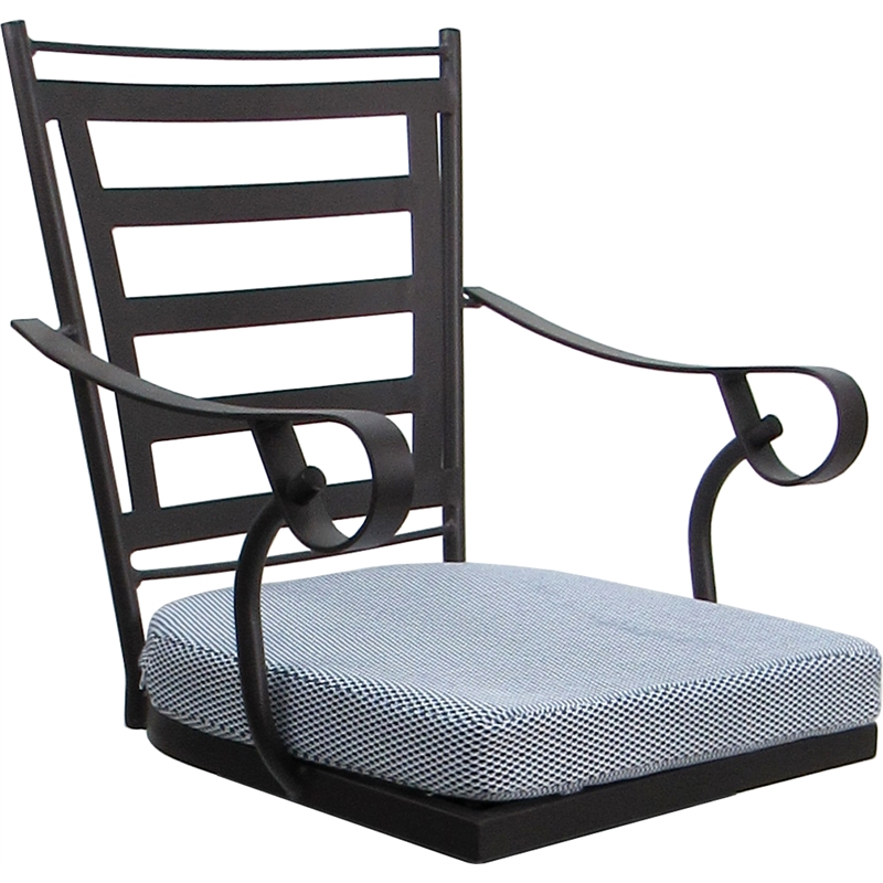 Pemberly Row Outdoor/Indoor Swivel Extra Tall Stool 34
