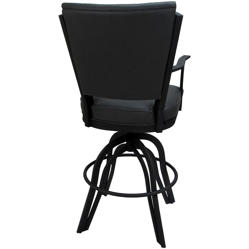 Pemberly Row Swivel Tilt Metal Counter Stool 24