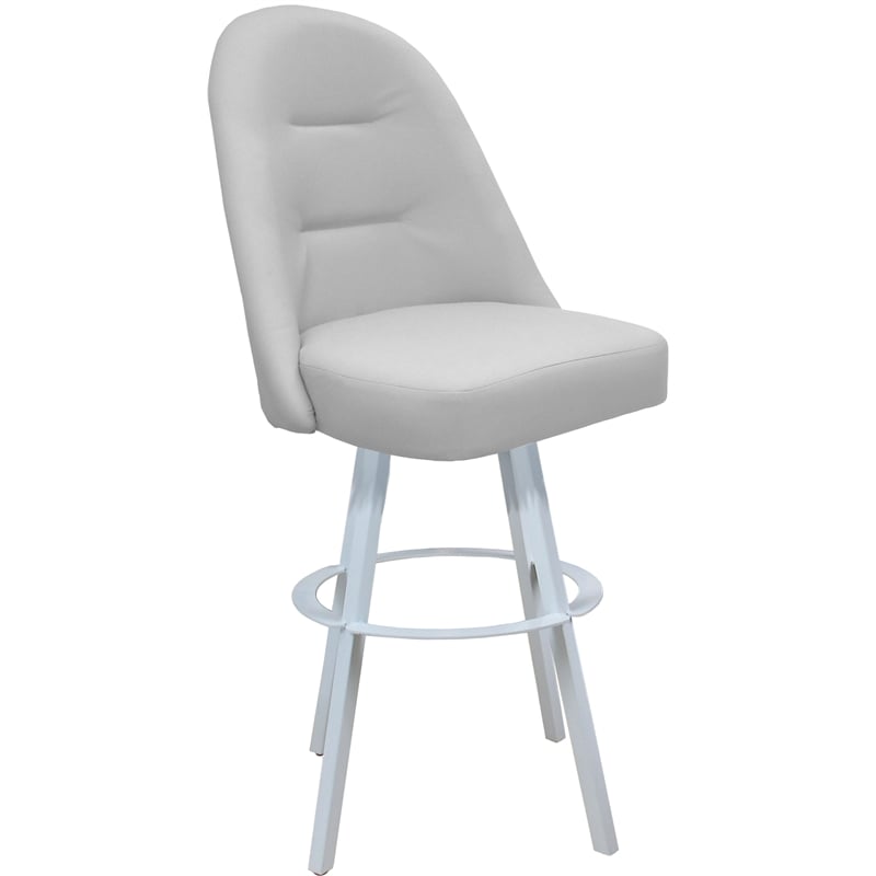 Pemberly Row Swivel Metal Bar Stool 34