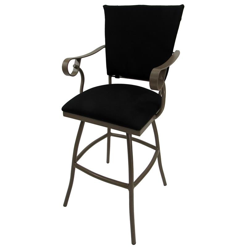 Pemberly Row Swivel Outdoor Bar Stool 30