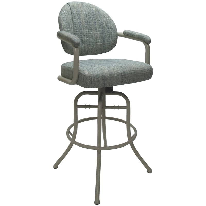 Pemberly Row Swivel Tilt Metal Bar Stool 30
