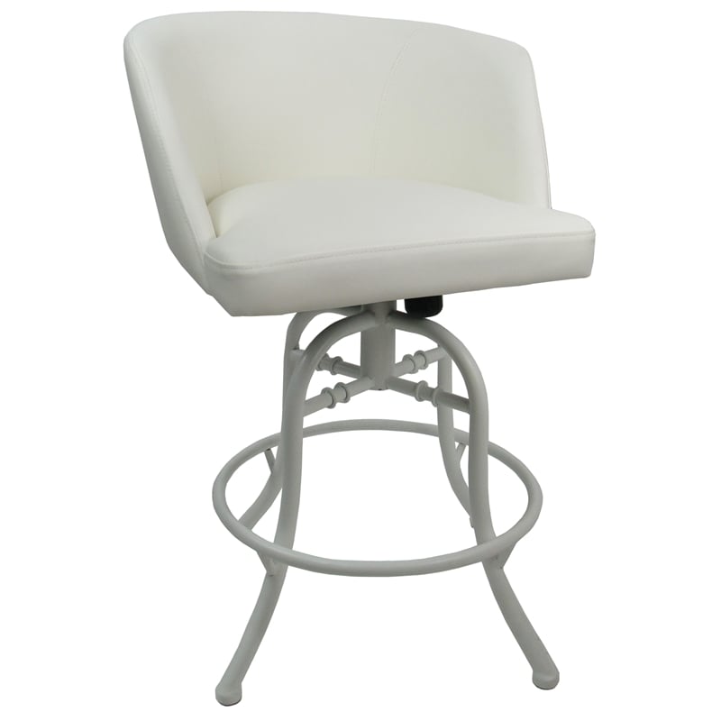Pemberly Row Swivel Tilt Metal Bar Stool 30