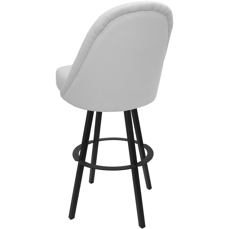 Pemberly Row Swivel Metal Bar Stool 30