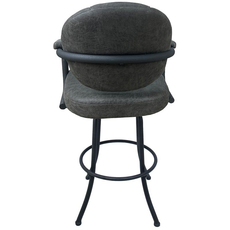 Pemberly Row Swivel Metal Bar Stool 30