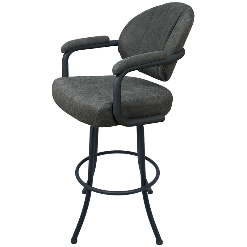 Pemberly Row Swivel Metal Bar Stool 30