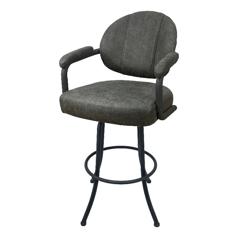 Pemberly Row Swivel Metal Bar Stool 30