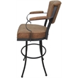 Pemberly Row Swivel Metal Bar Stool 34