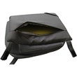 Pemberly Row Outdoor/Indoor Patio Dining Chair in Black Fabric Gray Frame