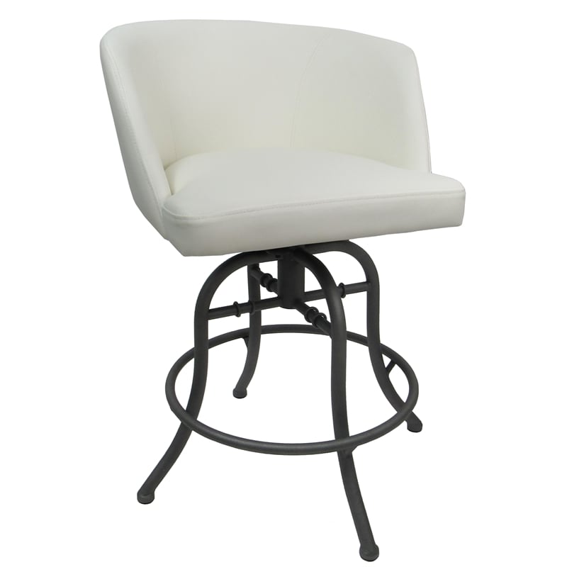 Pemberly Row Swivel Tilt Metal Bar Stool 30