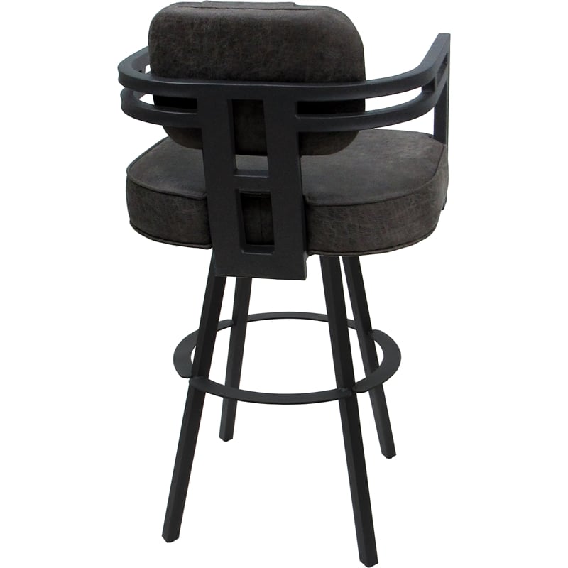 Pemberly Row Swivel Metal Stool 34