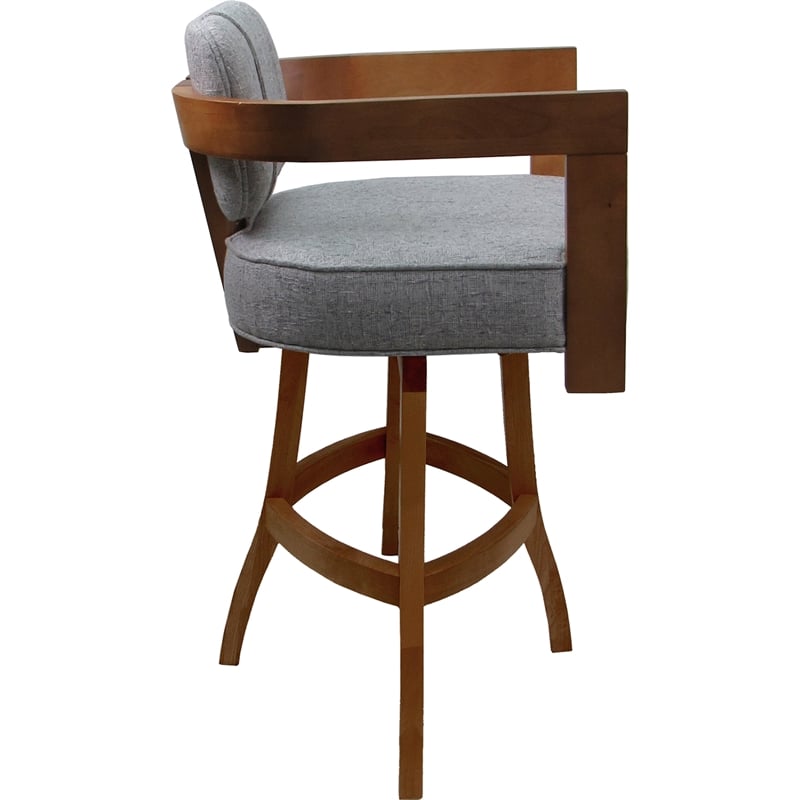 Pemberly Row Swivel Wood Extra Tall Stool 34