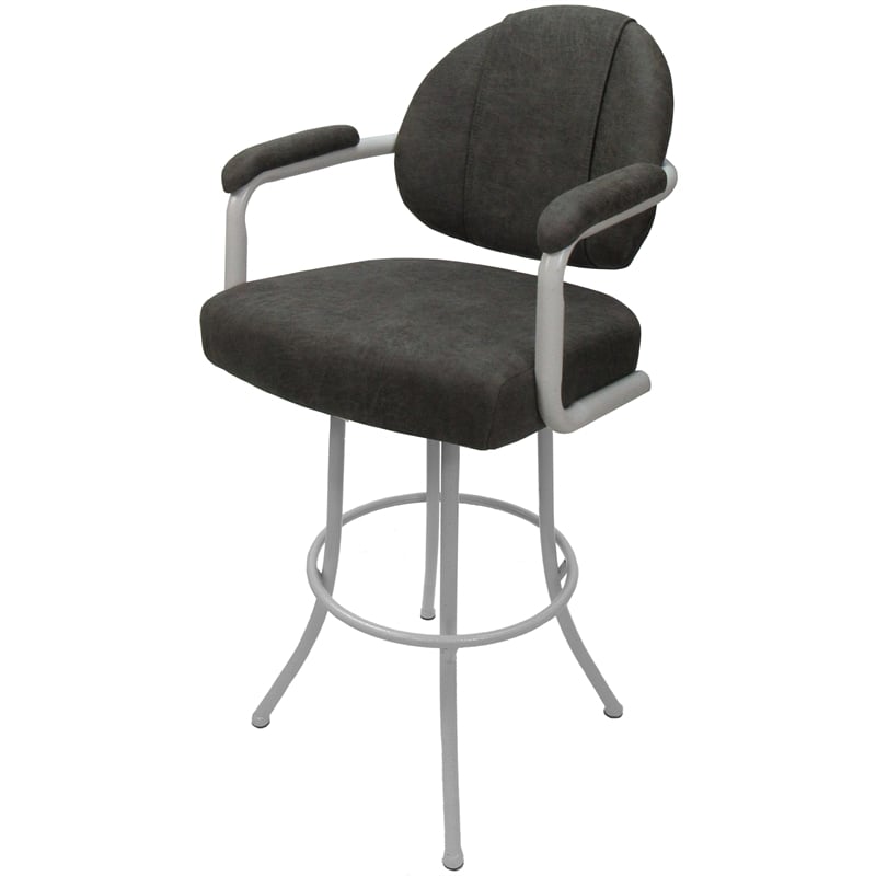 Pemberly Row Swivel Counter Metal Bar Stool 26