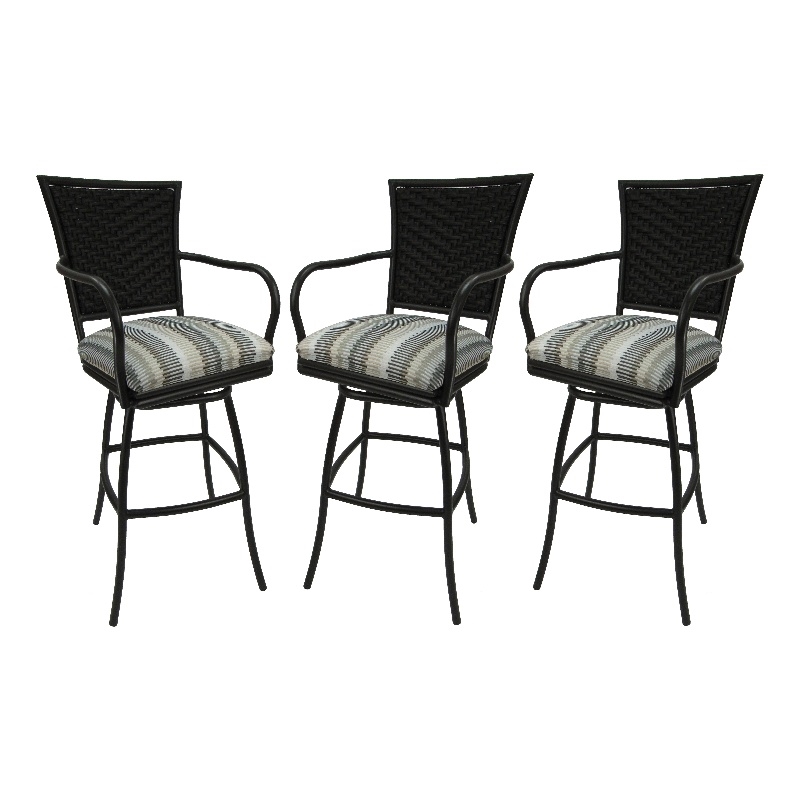 Pemberly Row Set of 3 Outdoor Indoor Counter 26