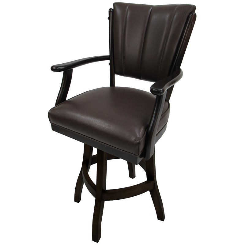 Pemberly Row Swivel Wood Counter Stool 26