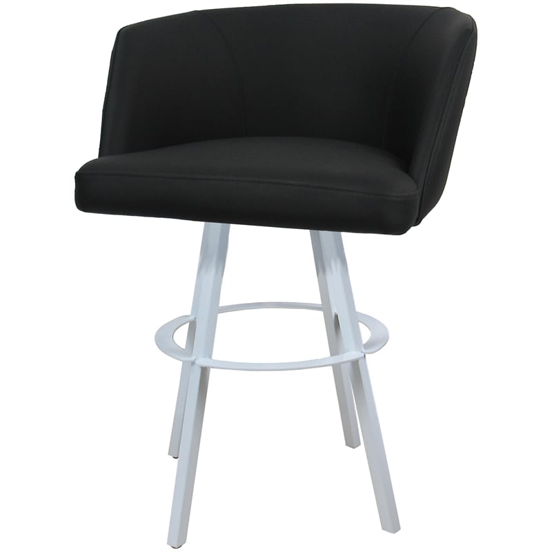 Pemberly Row Swivel Metal Bar Stool 30