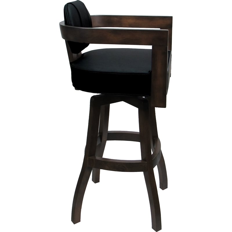 Pemberly Row Swivel Wood Bar Stool 30