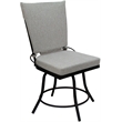 Pemberly Row Patio Dining Set without Arms in White Black Frame