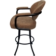 Pemberly Row Swivel Metal Bar Stool 30