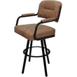 Pemberly Row Swivel Metal Bar Stool 30