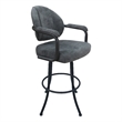 Pemberly Row Swivel Metal Bar Stool 34