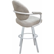 Pemberly Row Swivel Metal Bar Stool 30