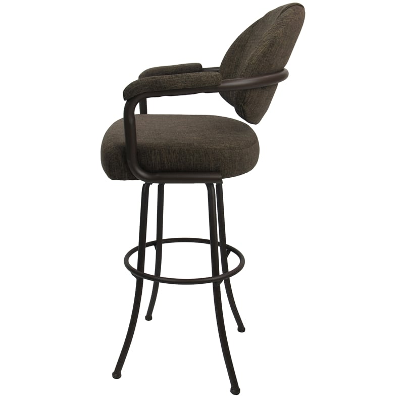 Pemberly Row Swivel Metal Bar Stool 34