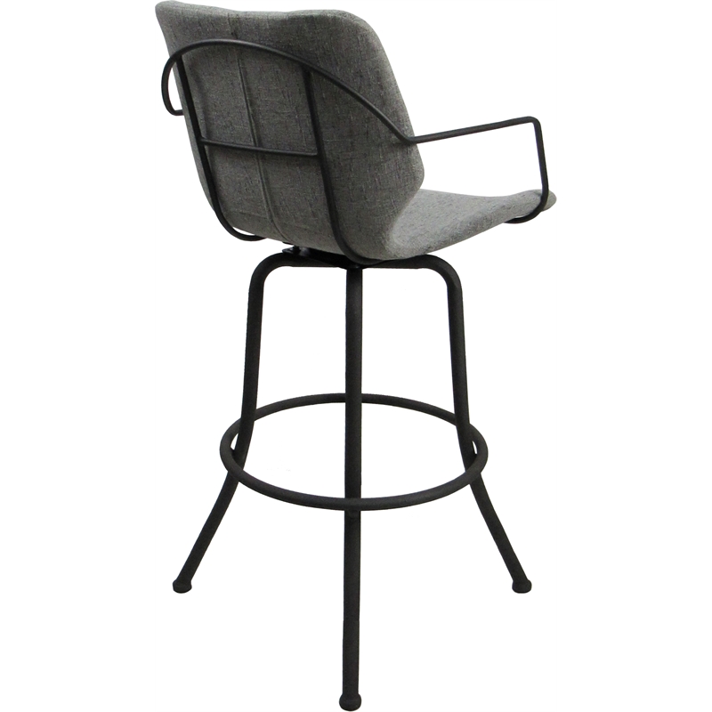 Pemberly Row Swivel Metal Stool 34