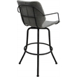 Pemberly Row Swivel Metal Stool 34