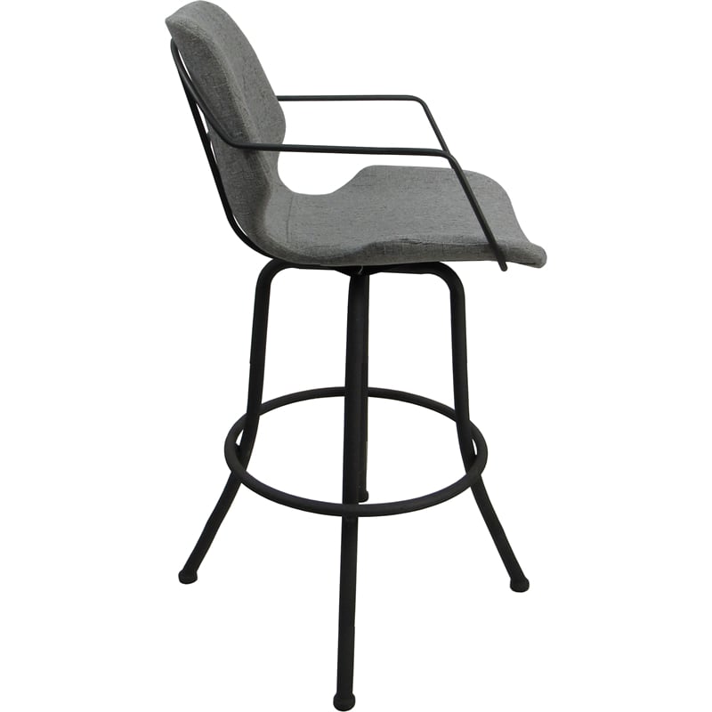 Pemberly Row Swivel Metal Stool 34