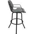 Pemberly Row Swivel Metal Stool 34