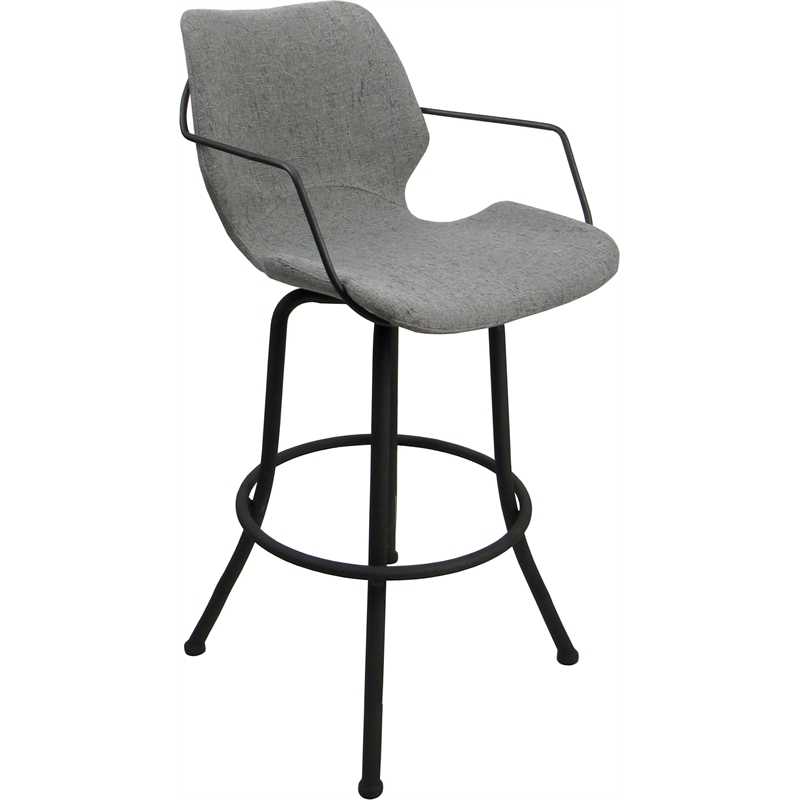 Pemberly Row Swivel Metal Stool 34