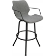 Pemberly Row Swivel Metal Stool 34